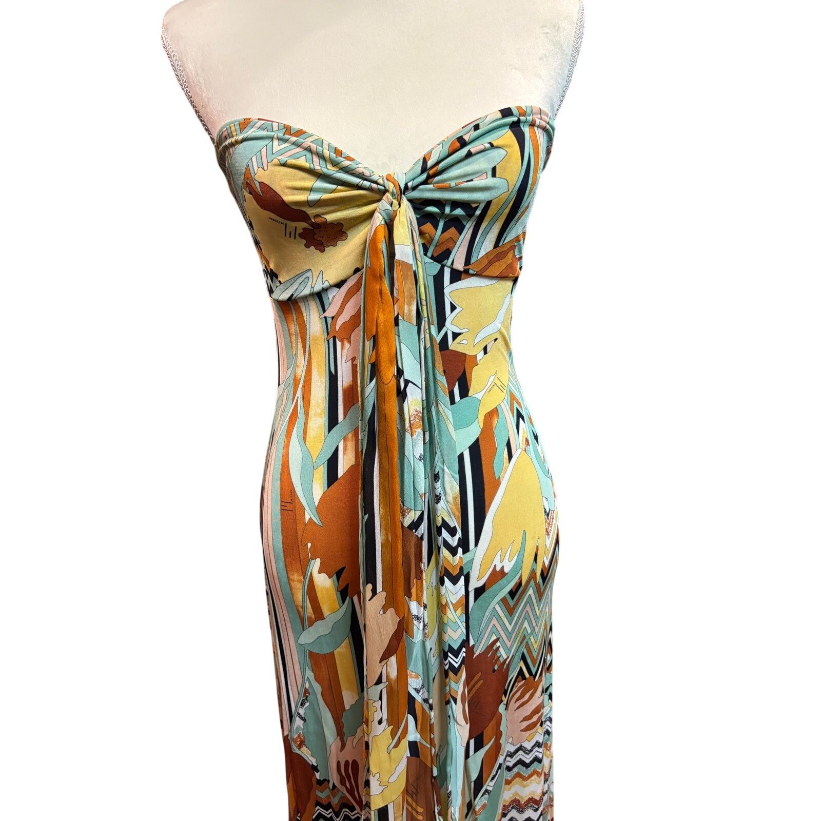 Missoni M Missoni Strapless Halter Maxi Evening Gown Size 6 Size M / US 6-8 / IT 42-44 - 7 Thumbnail