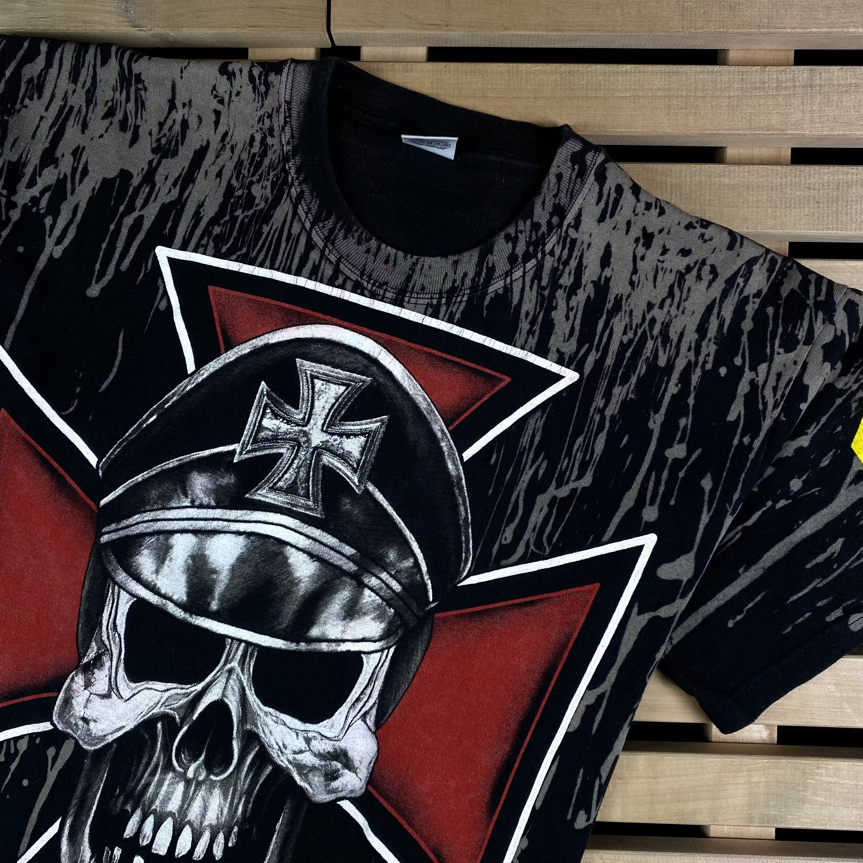 Band Tees × Vintage Mens Vintage T Shirt Choppers Rock Rider Skull Size L Size US L / EU 52-54 / 3 - 2 Thumbnail