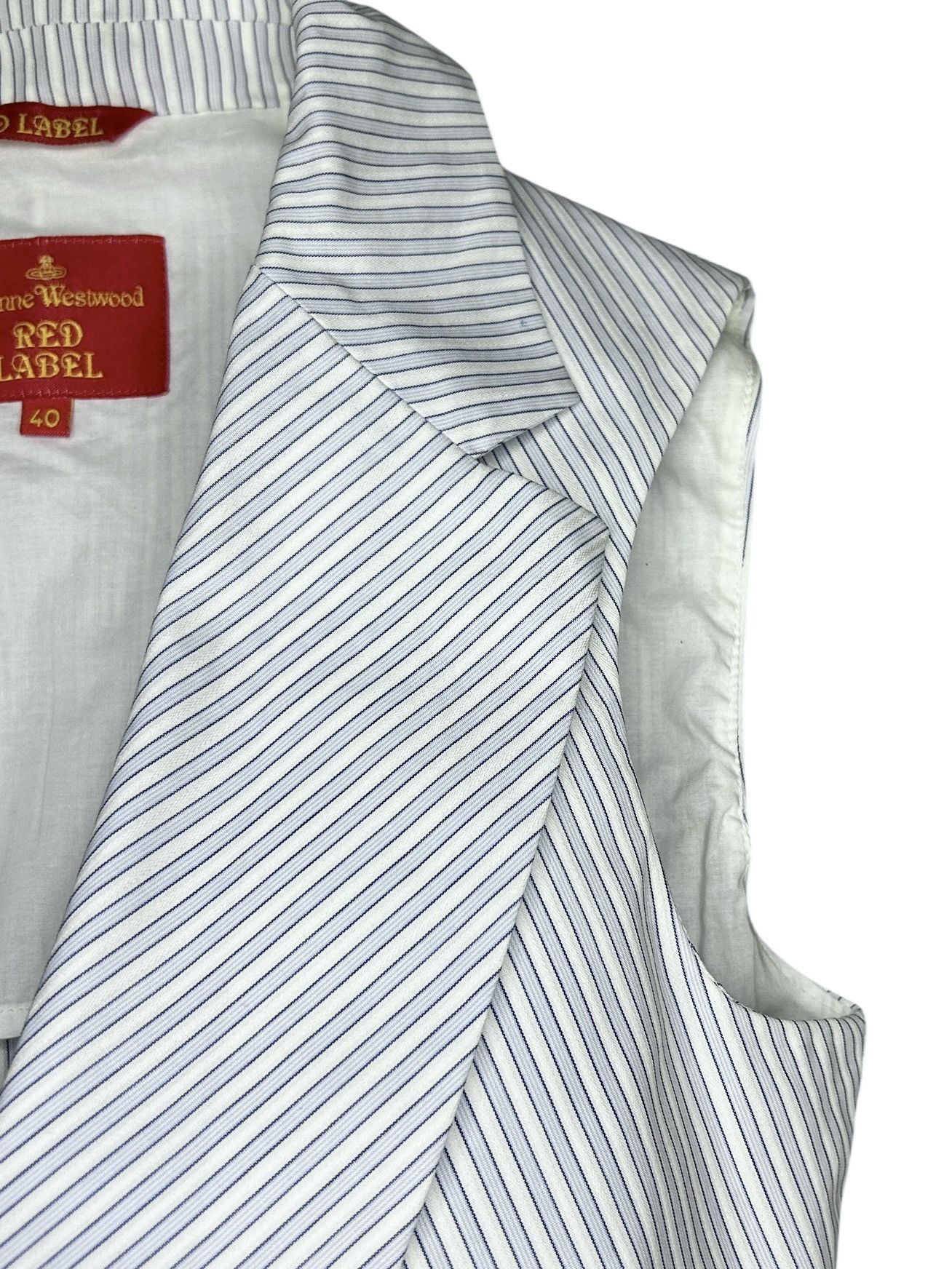 Vivienne Westwood S/S 09 Stripe Cotton Vest Size S / US 4 / IT 40 - 4 Thumbnail