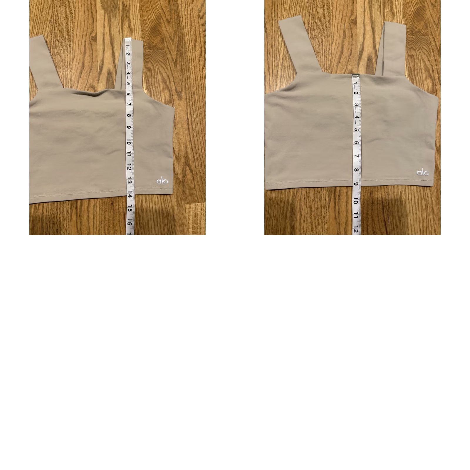 Alo ALO Yoga Cropped Tank Top Women’s Size Small Beige Tan Stretch Tank Sleeveless Pullover Gym Yoga Activewear Athletic Size S / US 4 / IT 40 - 8 Thumbnail