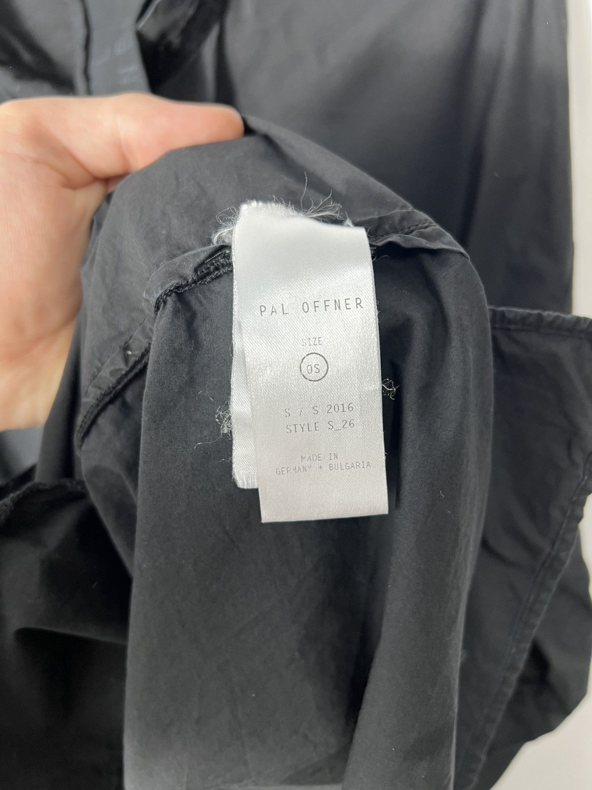PAL OFFNER Designer Pal Offner Black One Size Shirt Dress Avant Garde Size ONE SIZE - 9 Thumbnail