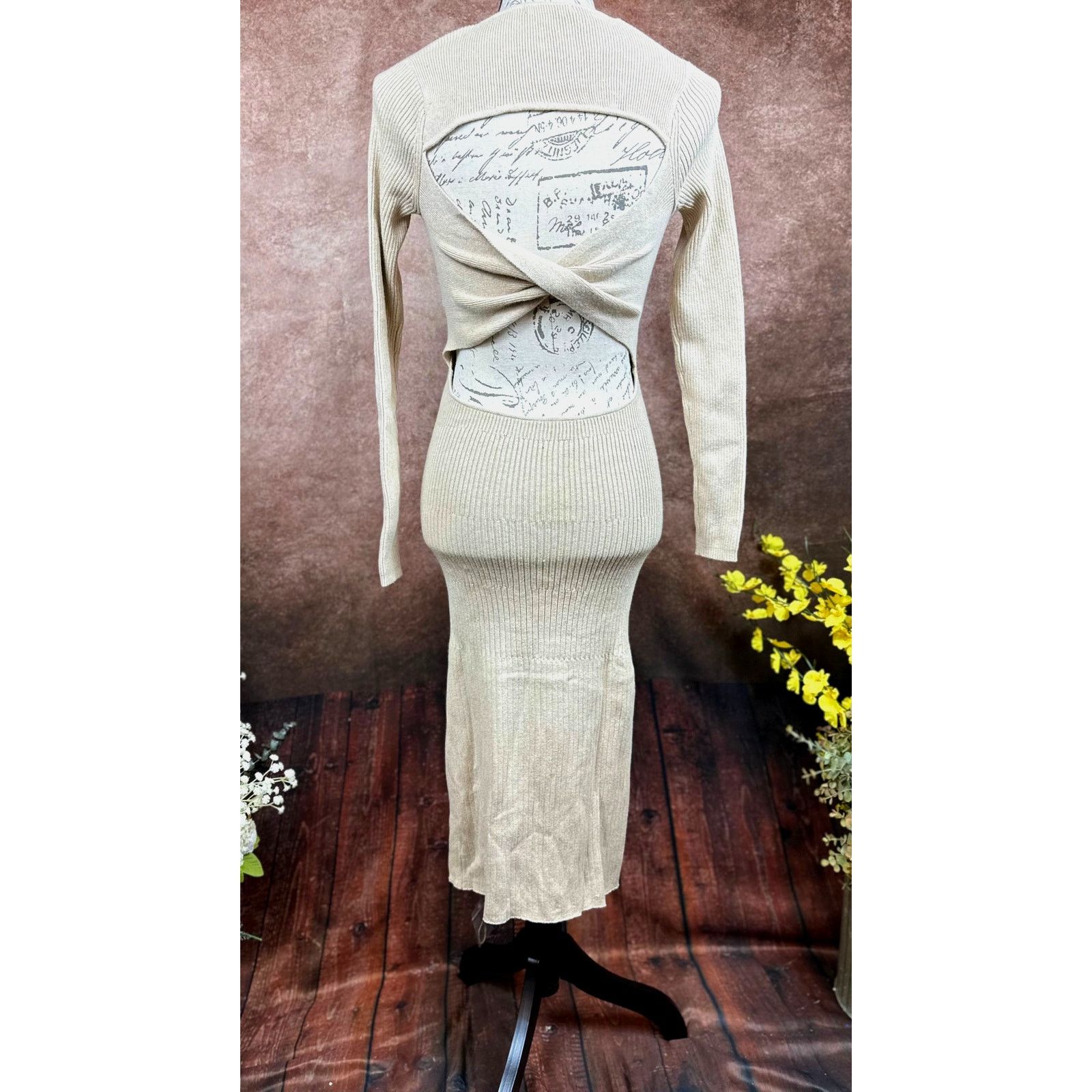 Other Skin Worldwide Mariana Cut Out Dress - Sable - size S Size S / US 4 / IT 40 - 14 Thumbnail