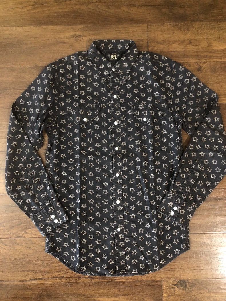 RRL Ralph Lauren RRL Ralph Lauren Early vintage super rare star shirt Size US S / EU 44-46 / 1 - 1 Thumbnail