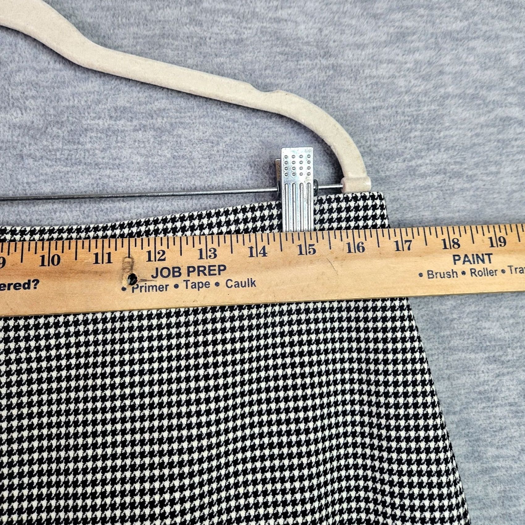 Ann Taylor Ann Taylor Skirt Women 12 Houndstooth Knee Length Multicolor Polyester Rayon Flare All Seasons Lined Button Zip NEW Womens Size 34" / US 12 / IT 48 - 7 Thumbnail