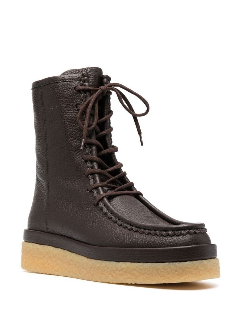 Chloe o1y0825 Leather Ankle Boots in Dark Brown Size US 10 / IT 40 - 2 Thumbnail