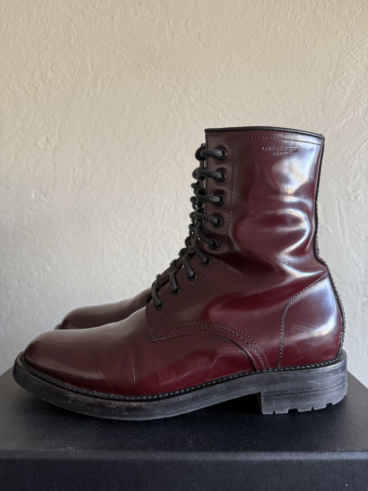 Hedi Slimane × Saint Laurent Paris Rare Saint Laurent Paris Military Boots Ranger Hedi Slimane Size US 10 / EU 43 - 11 Thumbnail