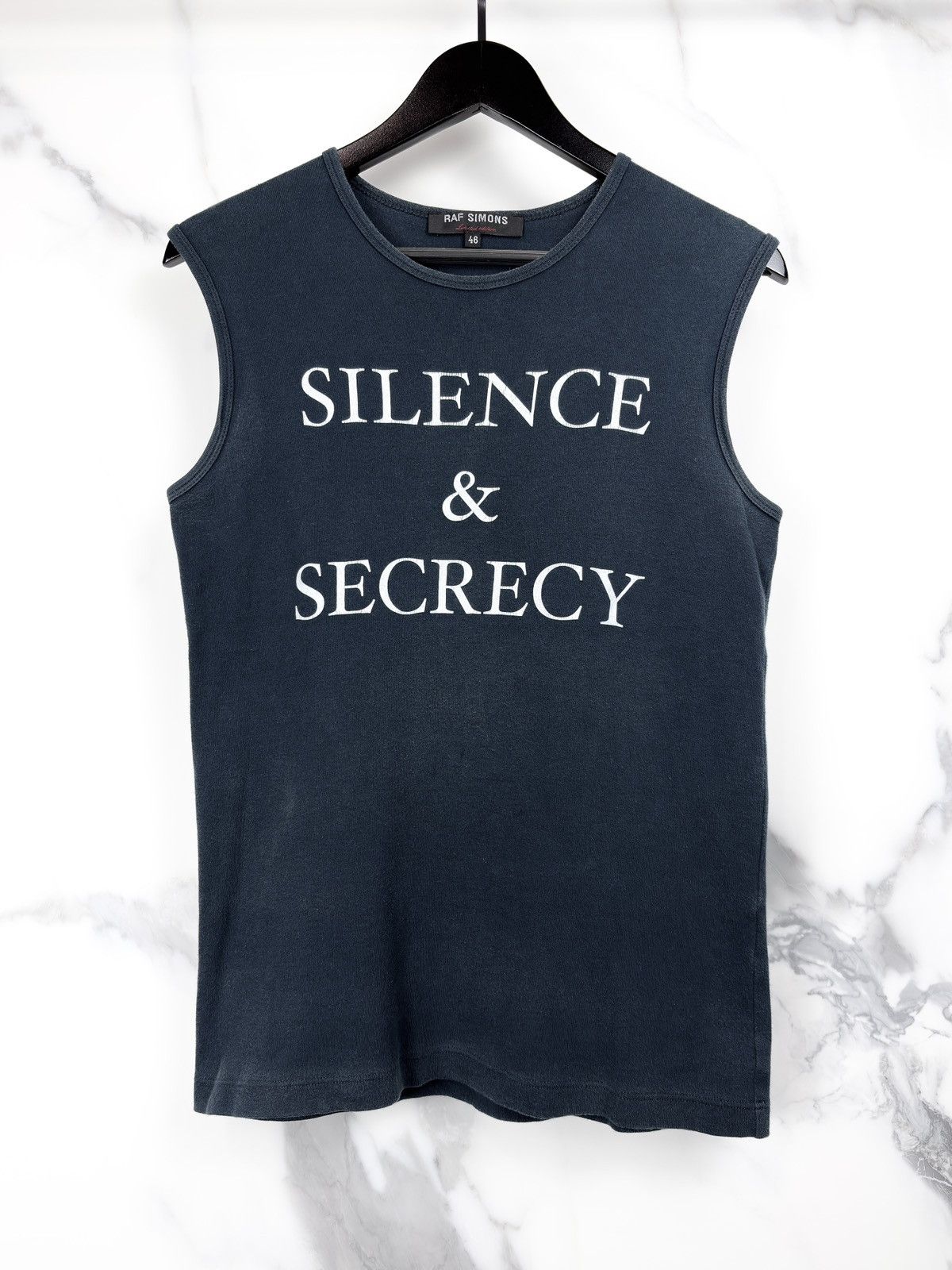 Raf Simons SS02 Raf Simons Silence and Secrecy Limited Edition Tank Top Size US S / EU 44-46 / 1 - 1 Thumbnail