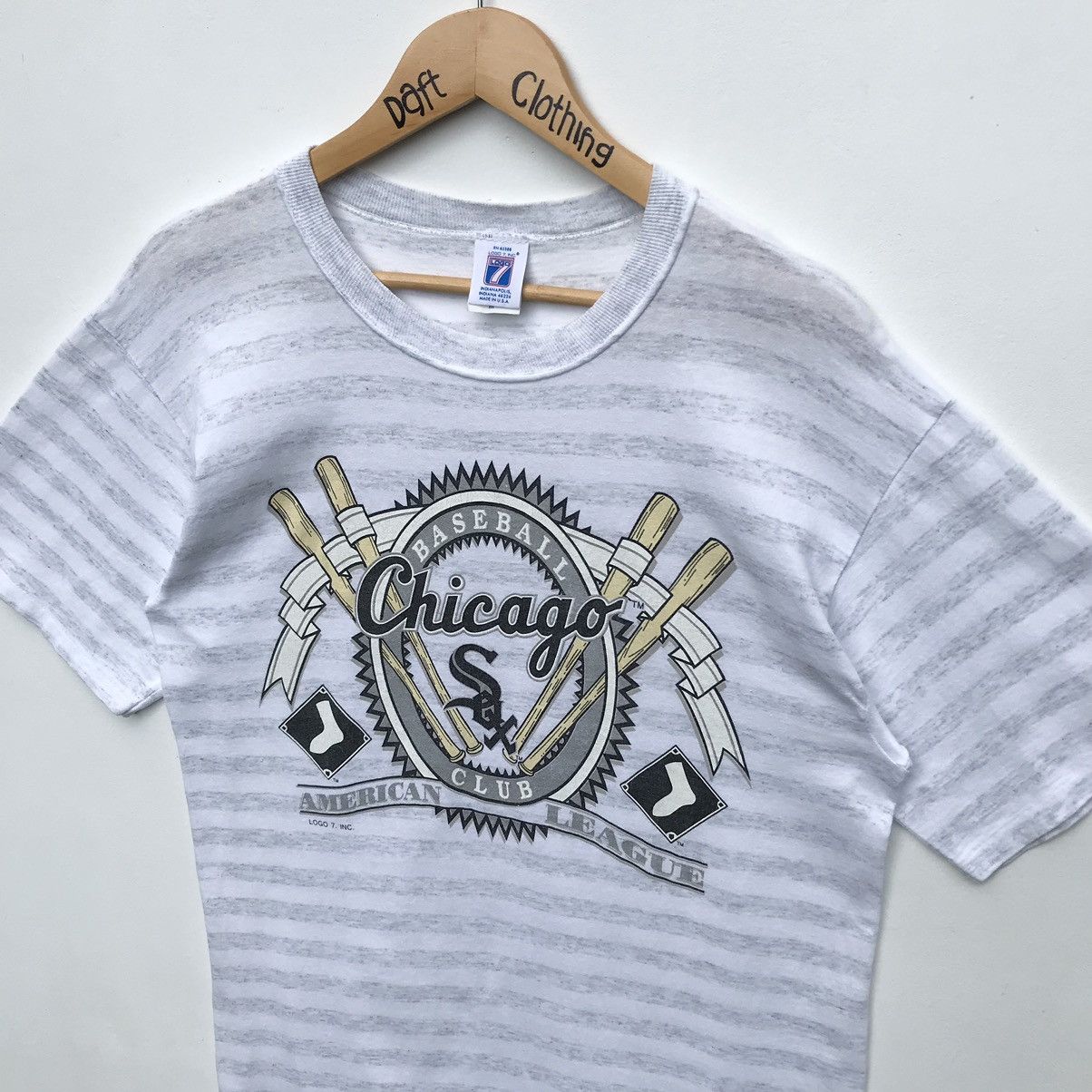 Logo 7 × MLB × Vintage Vintage 90s Chicago White Sox MLB Stripe Shirt Logo 7 Size US M / EU 48-50 / 2 - 6 Thumbnail