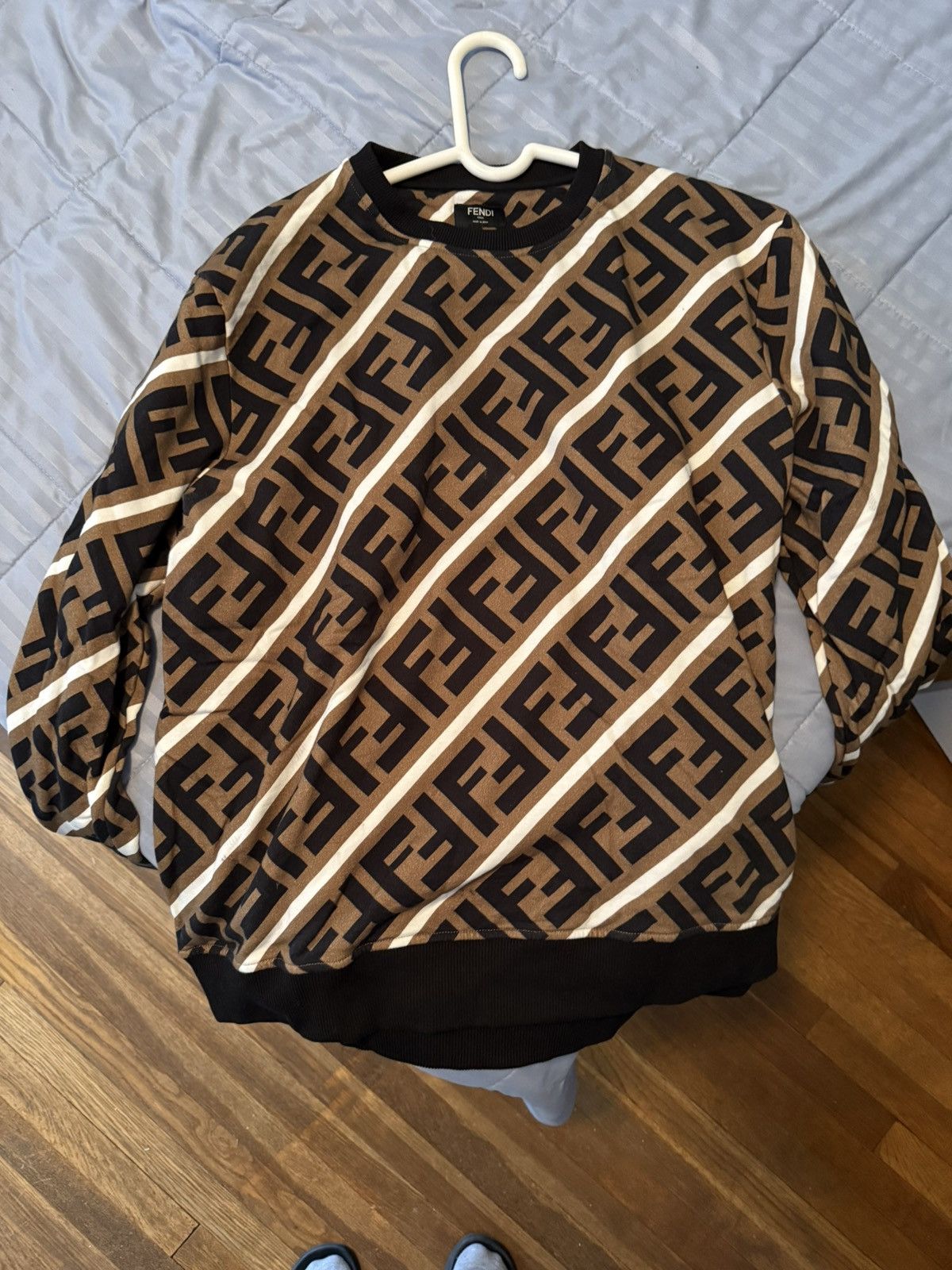 Fendi Fendi Monogram Print Crewneck Sweatshirt Size US XXL / EU 58 / 5 - 1 Thumbnail
