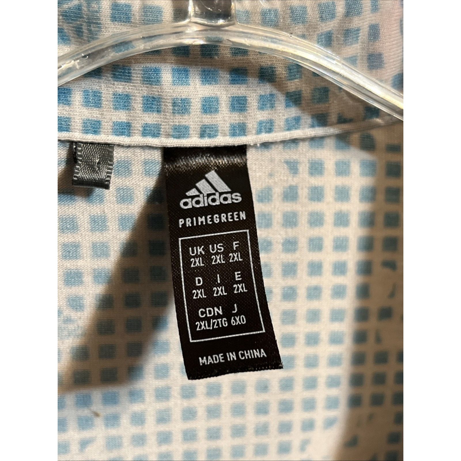 Adidas Adidas Primegreen Golf Polo Blue Burst Ivory Shirt Mens XXL Size US XXL / EU 58 / 5 - 3 Thumbnail