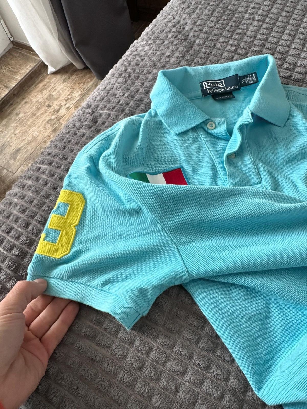 Polo Ralph Lauren × Vintage Vintage polo Ralph Lauren Italy 3 blue logo size M Size US M / EU 48-50 / 2 - 7 Thumbnail