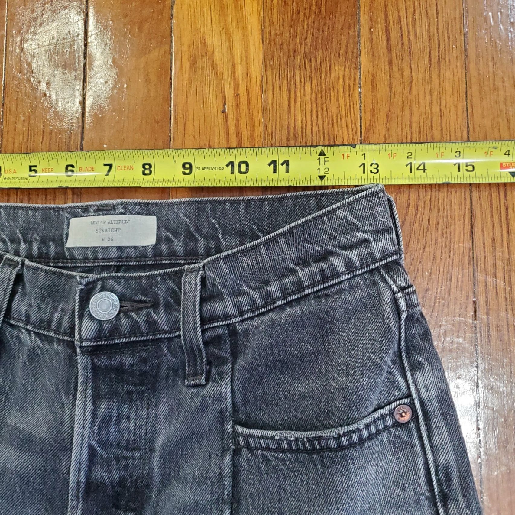 Levi's Levi's Jeans Adult 26 Straight Denim Button Fly 5-Pocket Womens Blue Slimming Stretch Regular Pants Size 26" / US 2 / IT 38 - 7 Thumbnail