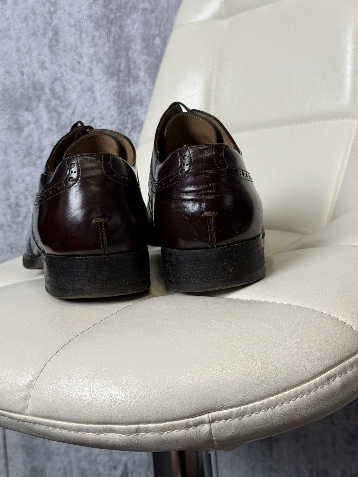 Gucci Gucci Leather Brogue Oxford Dress Shoes Men’s Size 46E Size US 13 / EU 46 - 20 Thumbnail
