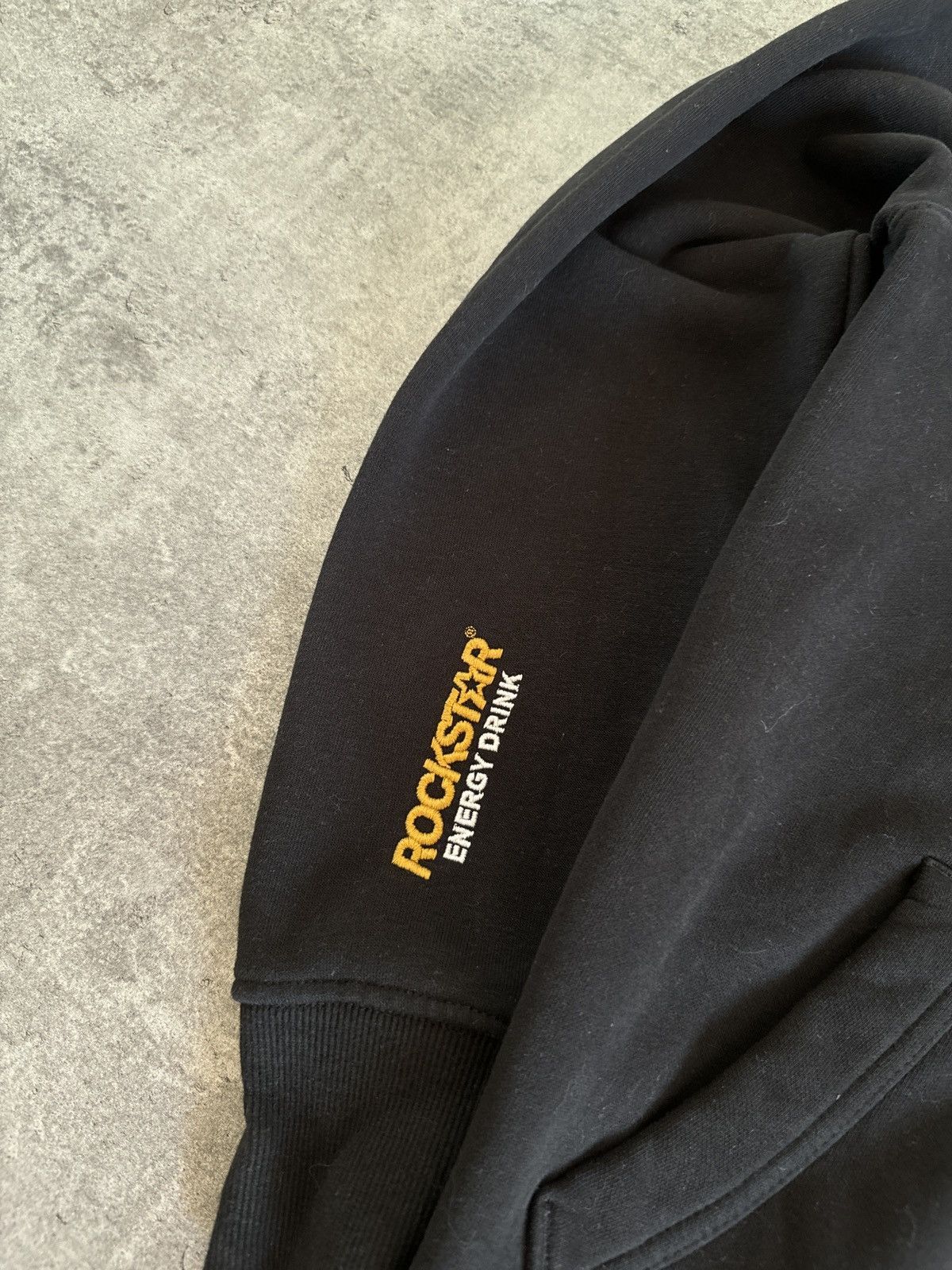 Japanese Brand × Rockstar Games × Vintage Rockstar Energy Black Hoodie Boxy fit Rap Skate Y2K Logo Size US S / EU 44-46 / 1 - 3 Thumbnail