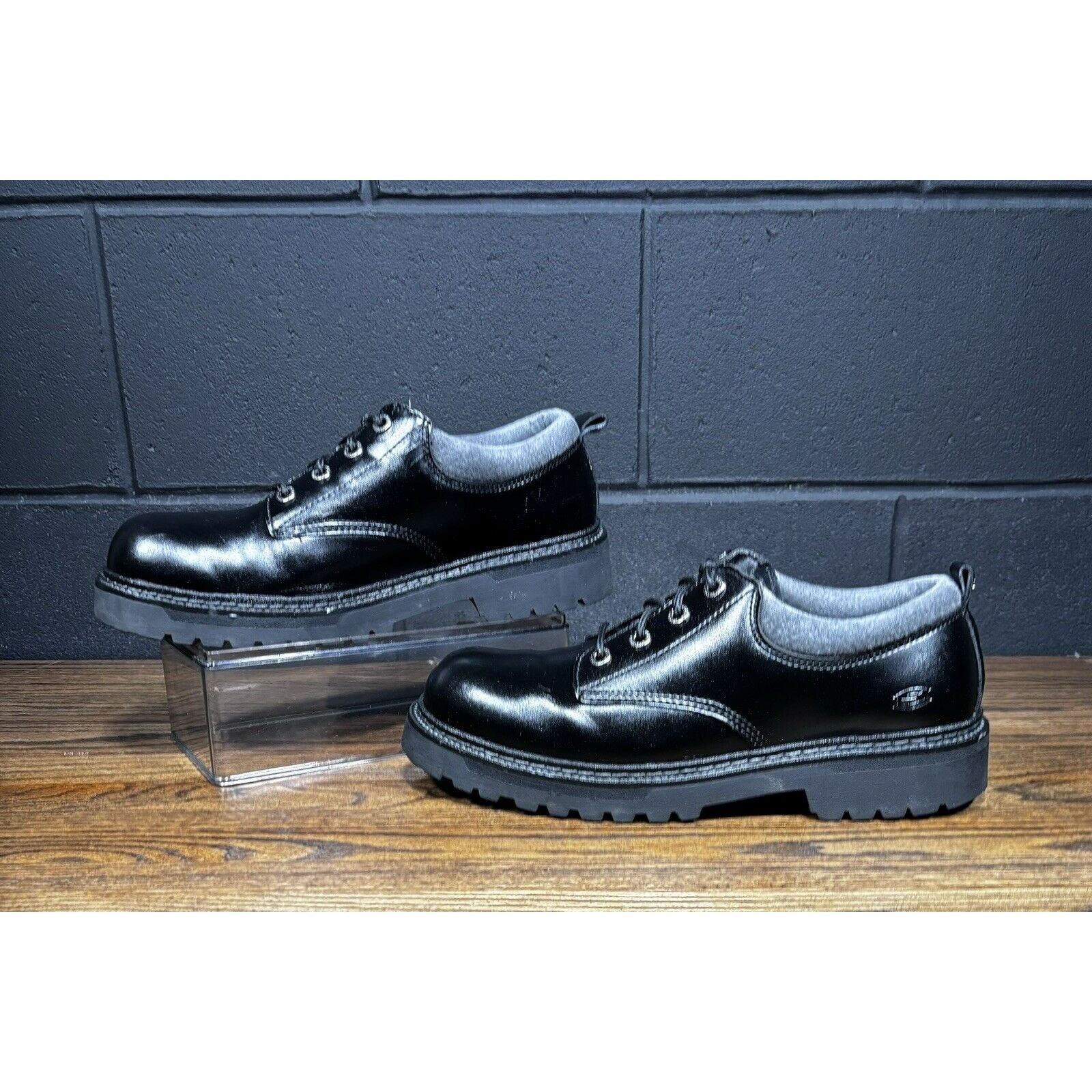 Skechers fashion black oxford shoes