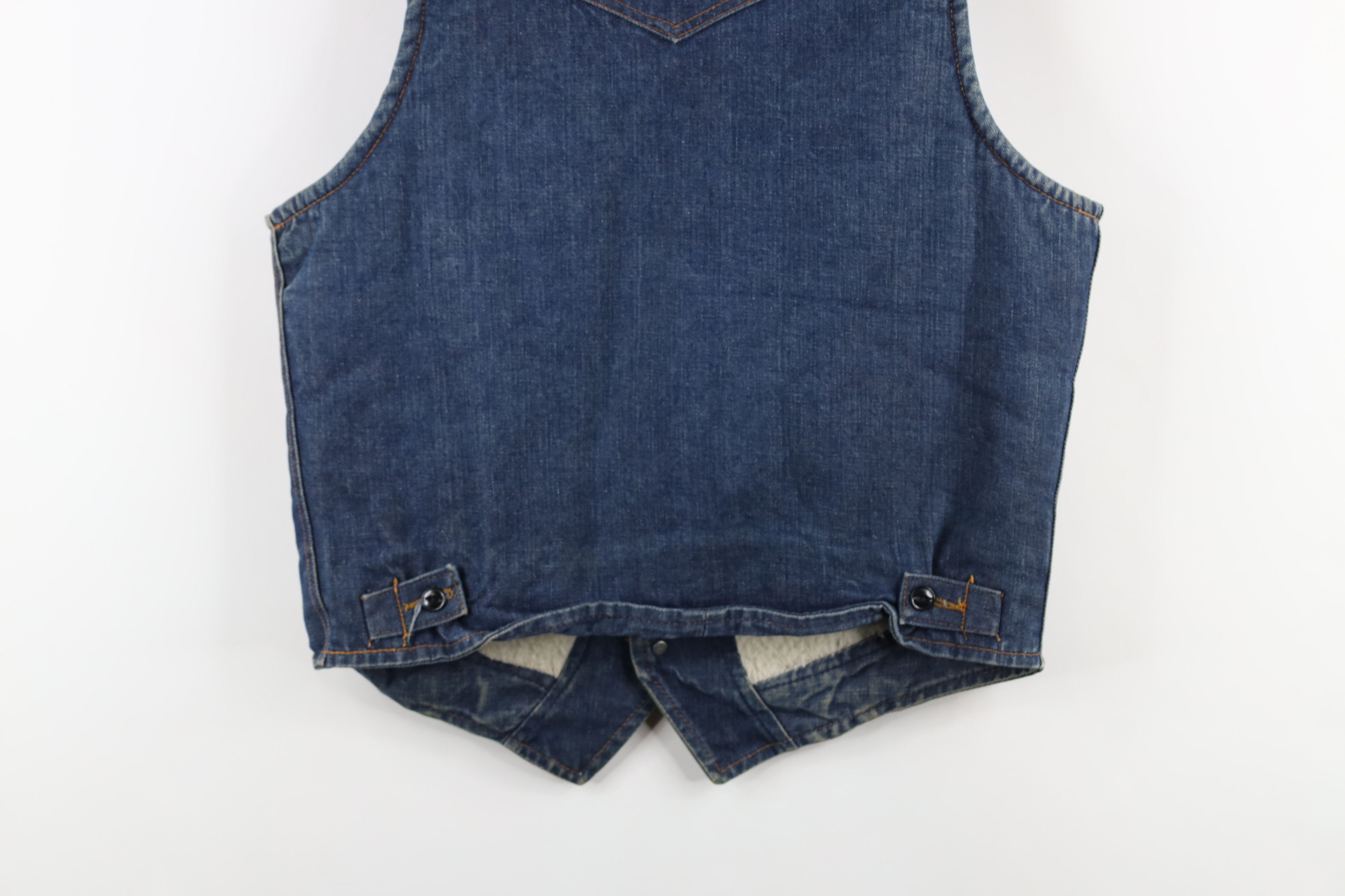 Lee × Vintage Vintage 60s 70s Lee Storm Rider Lined Denim Vest Jacket USA Size US M / EU 48-50 / 2 - 14 Thumbnail