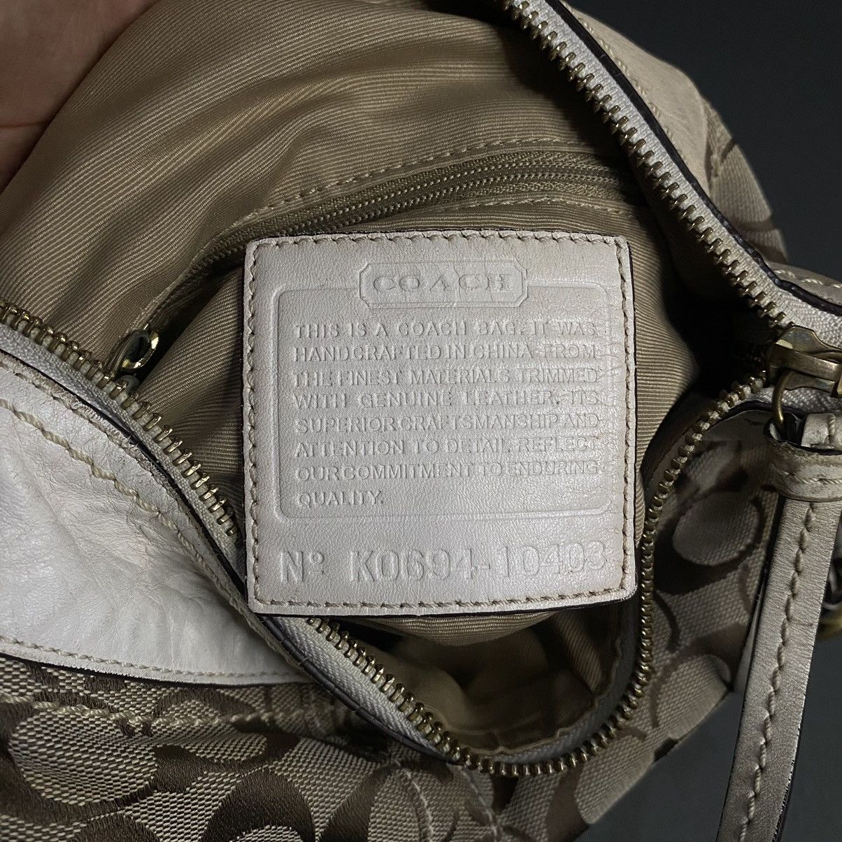 Coach Vintage Coach Signature Canvas Two Way Bag Size ONE SIZE - 6 Thumbnail