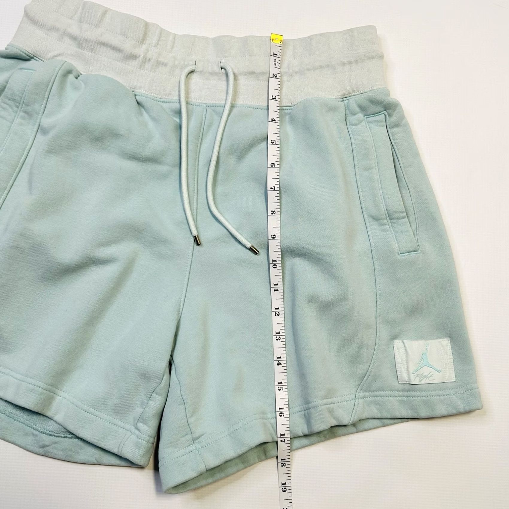 Nike Nike Women's Air Jordan Flight Fleece Shorts L Blue Size 36" / US 14 / IT 50 - 5 Thumbnail