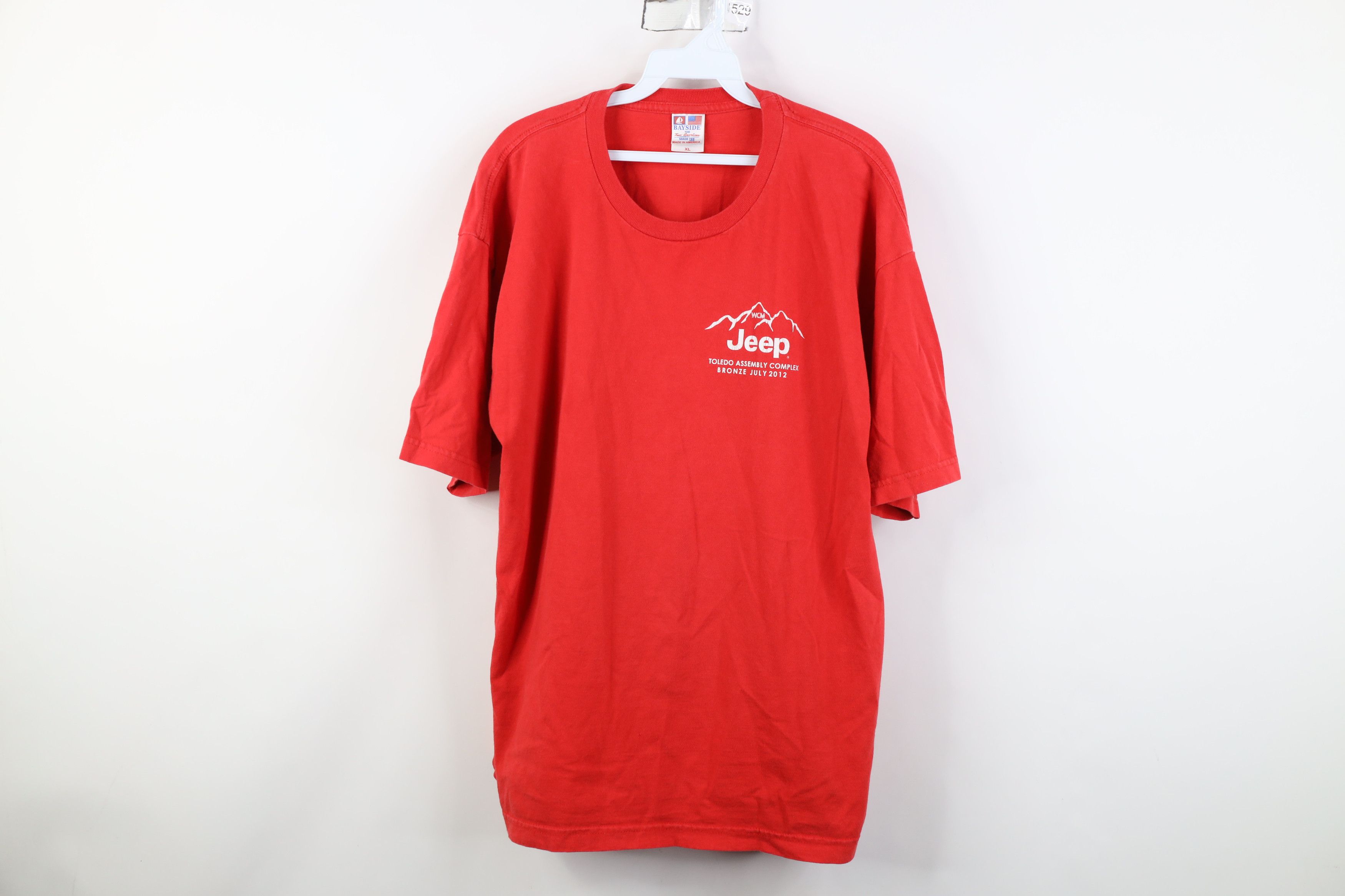 Vintage Vintage Y2K Union Made Assembly Complex T-Shirt Red USA Size US XL / EU 56 / 4 - 1 Thumbnail