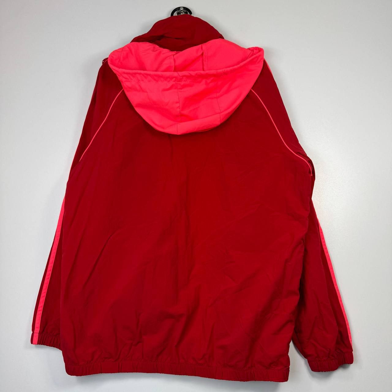 Adidas Adidas Originals Windbreaker Jacket Red Full Zip Hooded L Size US L / EU 52-54 / 3 - 10 Thumbnail