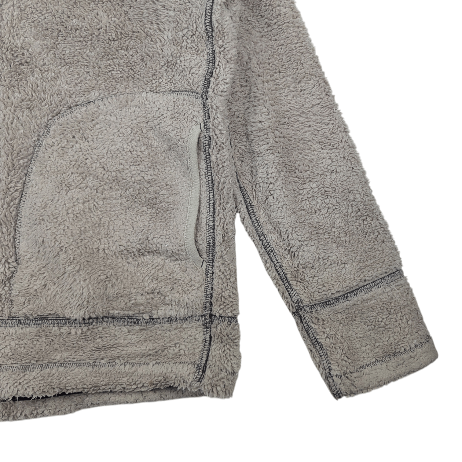 Uniqlo UNIQLO Reversible Brown Grey Fluffy Fleece Jacket Size US M / EU 48-50 / 2 - 14 Thumbnail