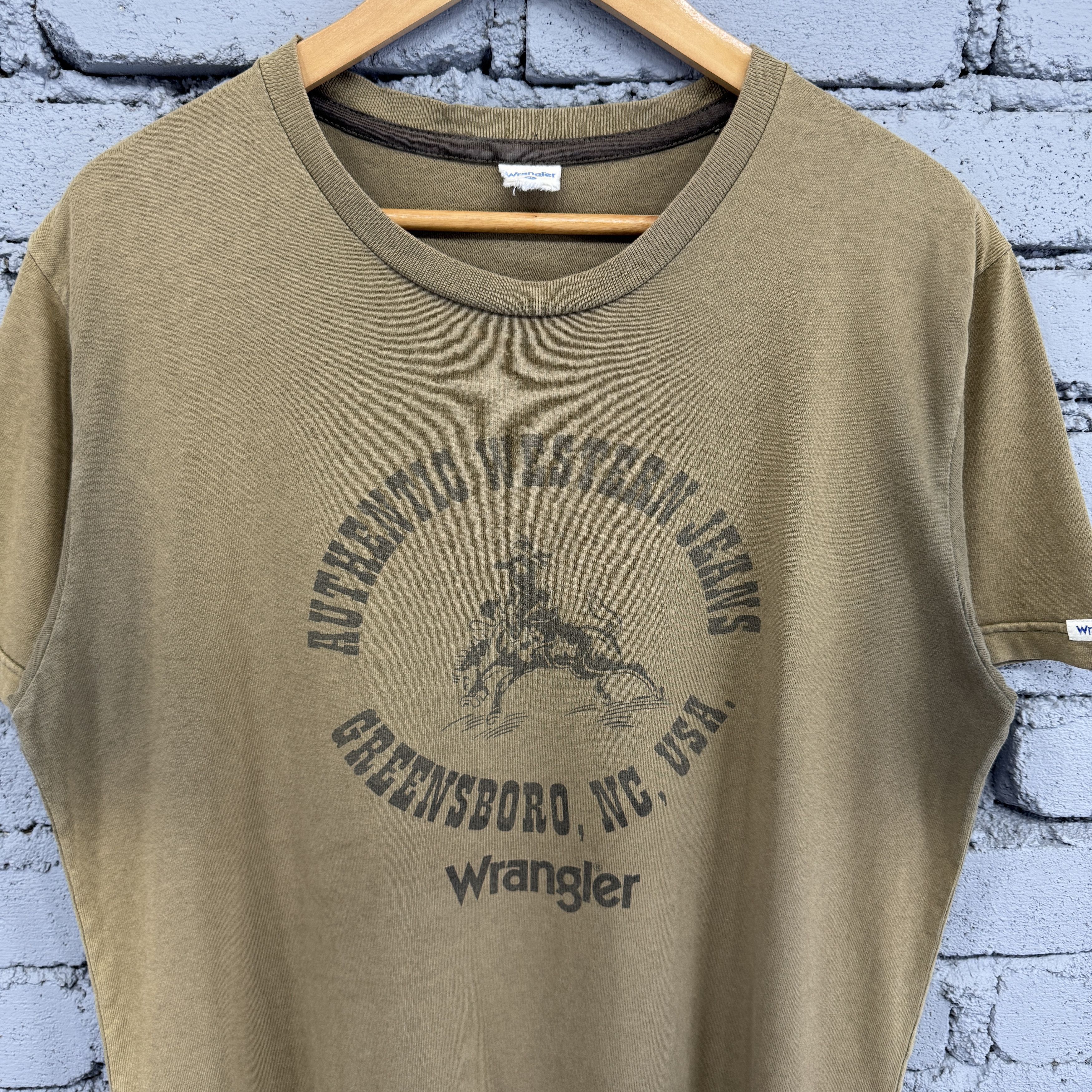 Wrangler Rare Vintage Wrangler Authentic Western Jeans Tshirt Size US XL / EU 56 / 4 - 3 Thumbnail