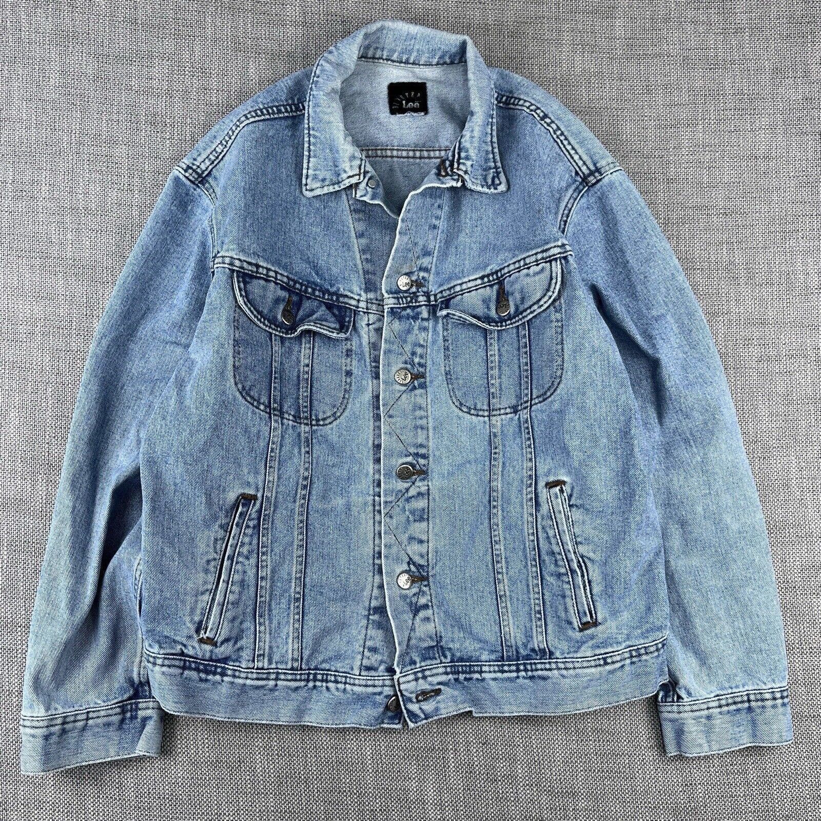 Veste Lee Denim Trucker 2XL Vintage - Dallas Cowboys Années 90, Stonewash
