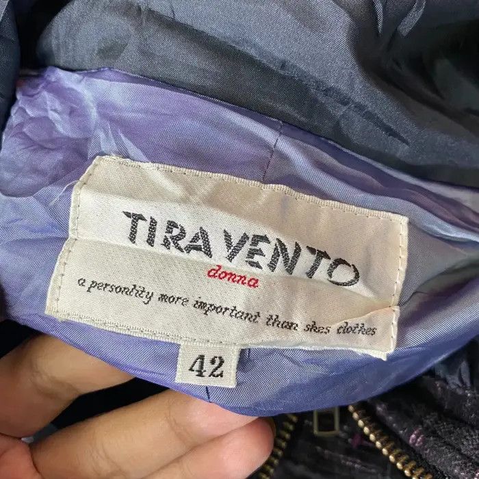 Vintage Vtg 90’ TIRA VENTO DONNA Punk Motocycle Tactical Jacket Size M / US 6-8 / IT 42-44 - 5 Thumbnail