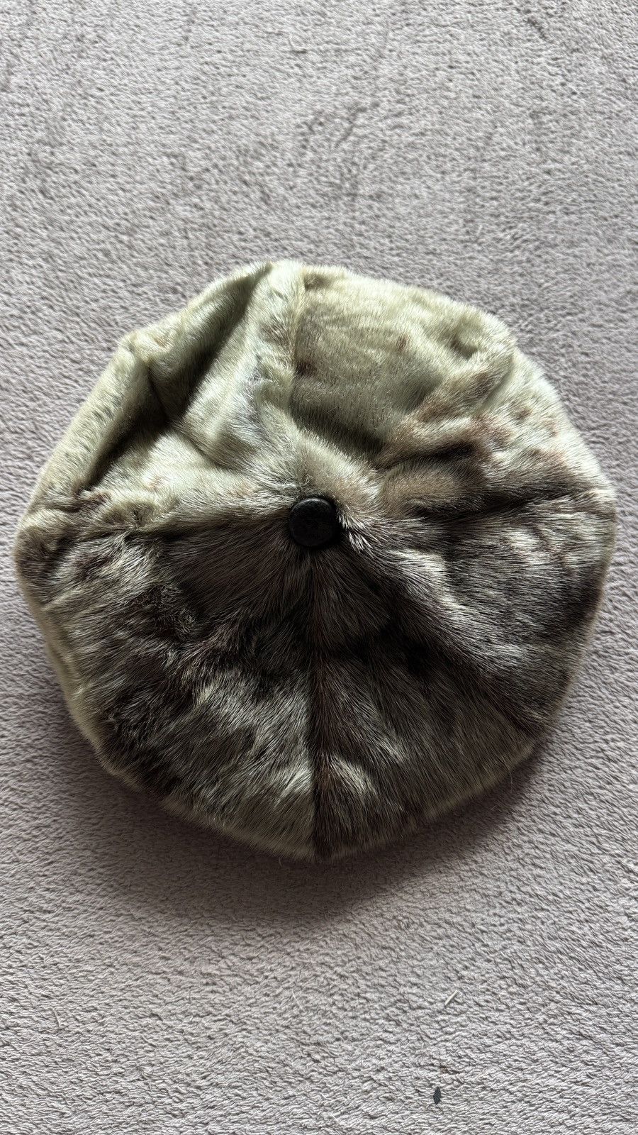 Vintage Rare Fur Leather Beretta Flat Hat margiela gucci ysl chanel Size ONE SIZE - 5 Thumbnail