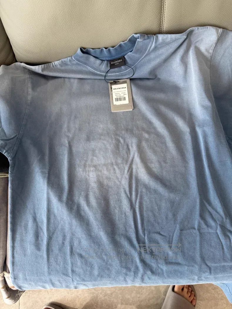 Balenciaga Balenciaga Letter Logo Embroidered Crew Neck Short Sleeve Size US XS / EU 42 / 0 - 5 Thumbnail