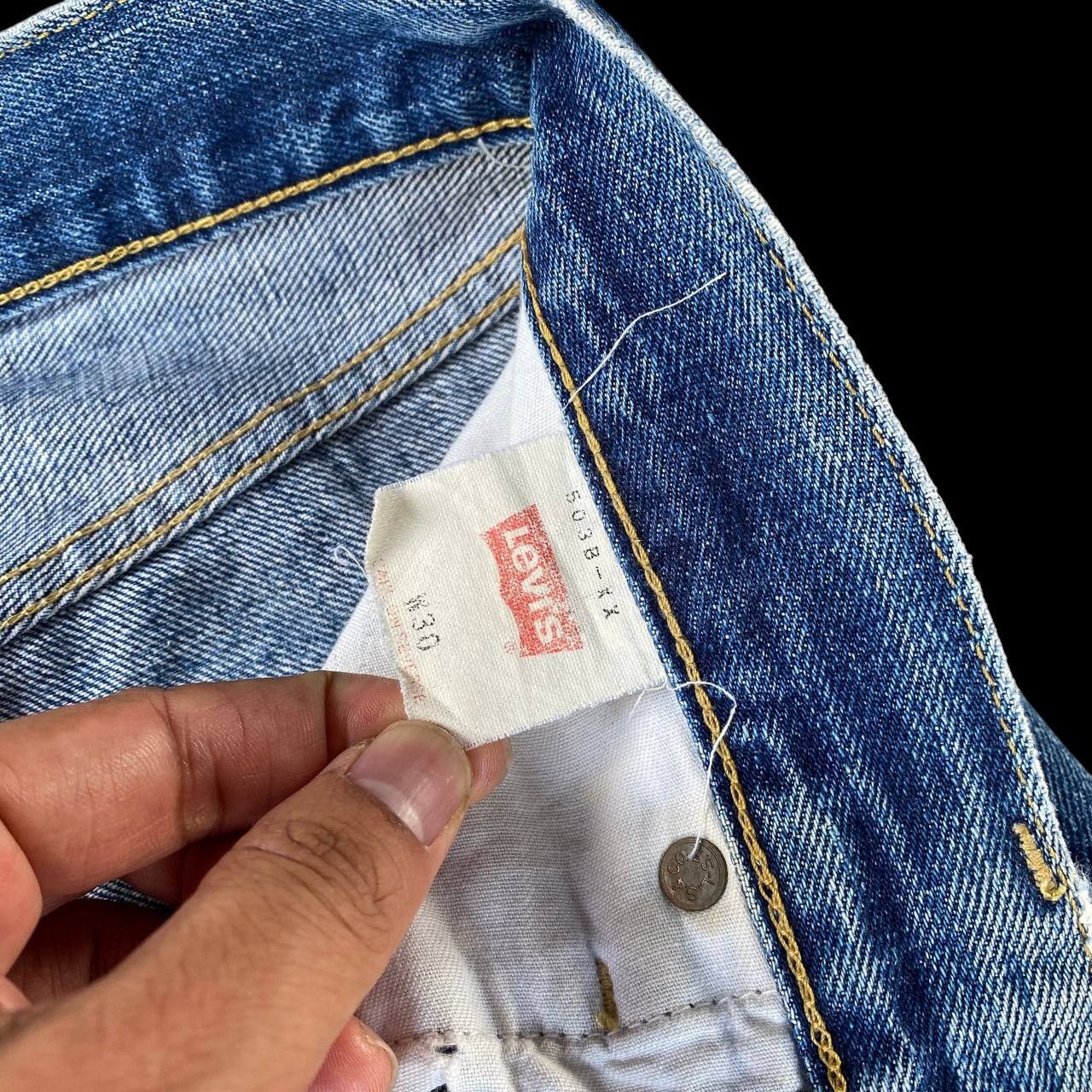 Levi's Vintage Clothing Vintage Levi’s 503BXX 90's Selvedge Denim Big E Repro 1950s Size US 29 - 10 Thumbnail