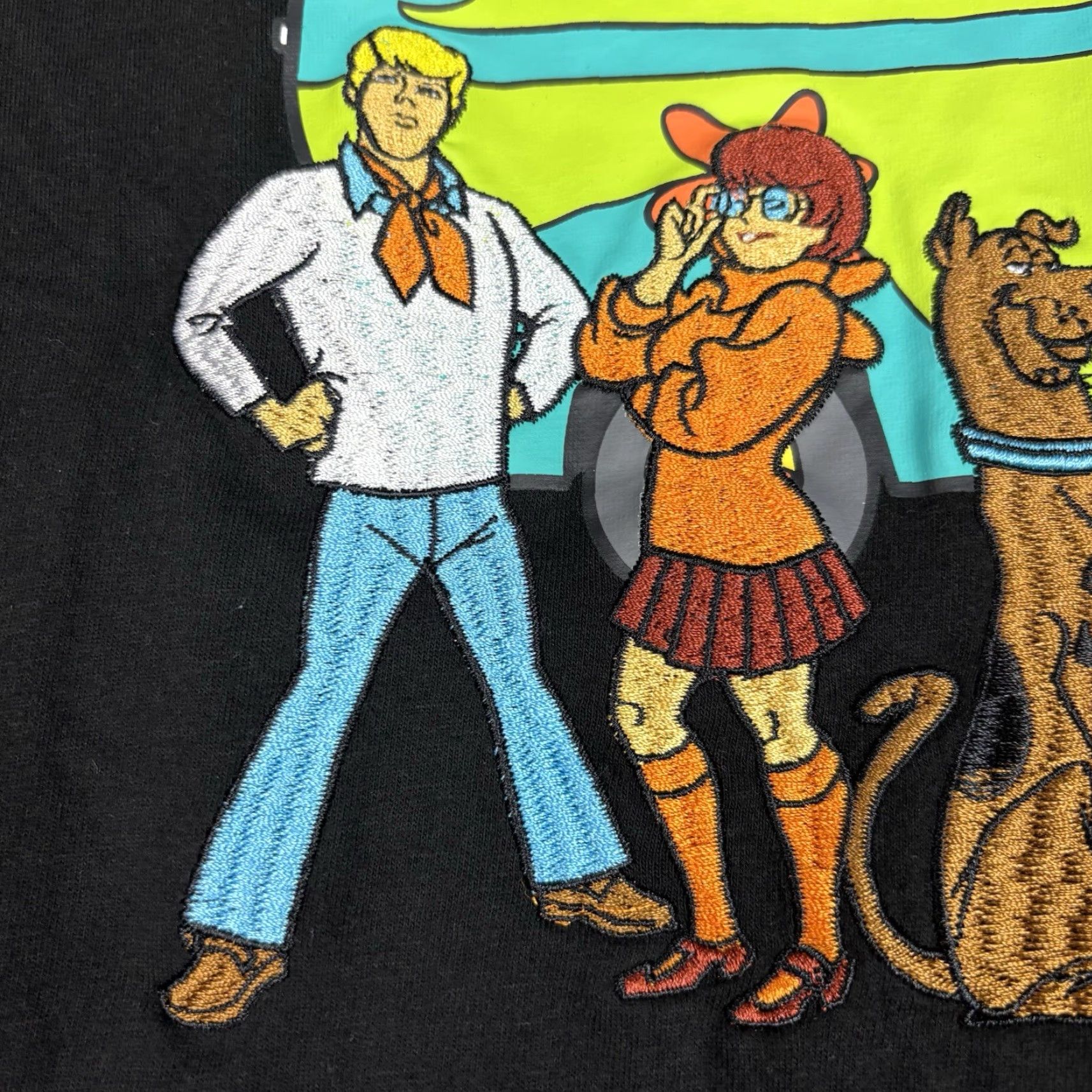 Vintage SCOOBY-DOO Shirt Women’s Medium Black Mystery Machine Embroidered T-Shirt Size M / US 6-8 / IT 42-44 - 3 Thumbnail
