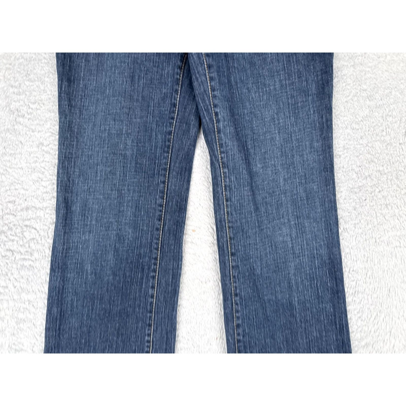 Loft LOFT Modern Boot Bootcut Jeans Womens 8 Blue Med Wash Mid Rise Stretch 31x32 Jeans Size 30" / US 8 / IT 44 - 3 Thumbnail