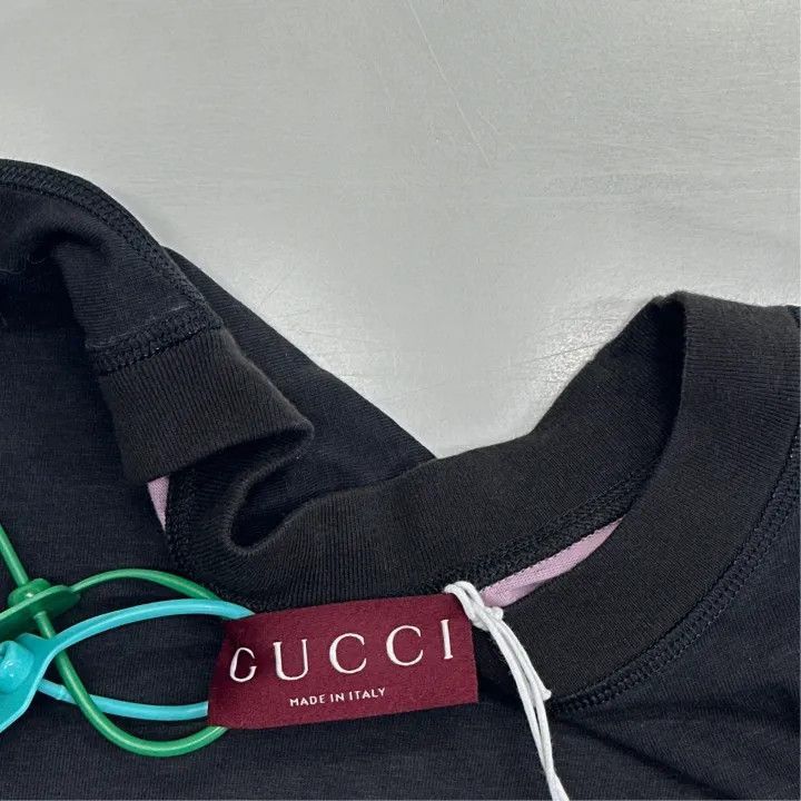 Gucci Gucci Gucci Black Logo Short Sleeve T-Shirt -2506 Size US L / EU 52-54 / 3 - 2 Thumbnail