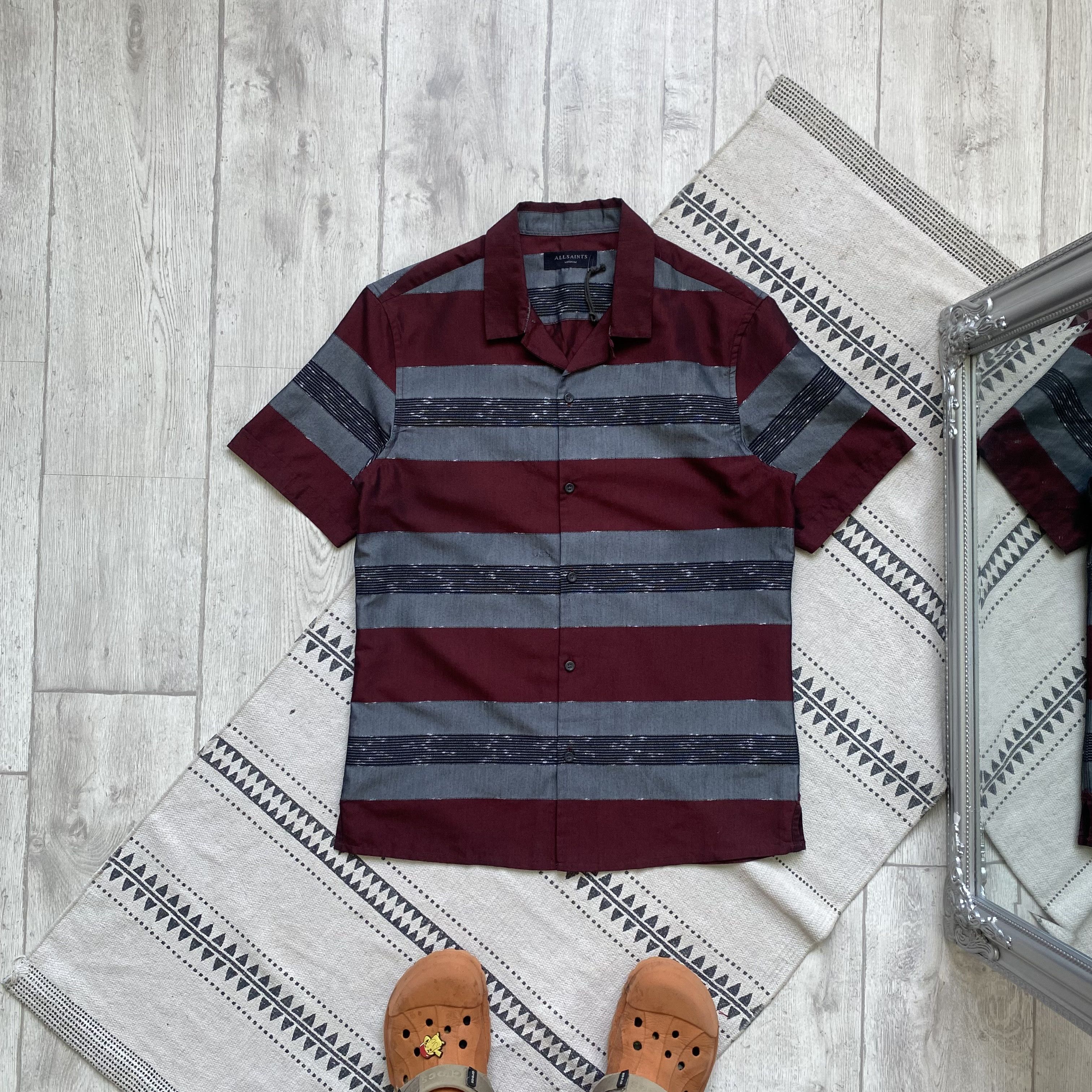Allsaints ALLSAINTS striped shirt short sleeve oldmoney Size US M / EU 48-50 / 2 - 1 Thumbnail
