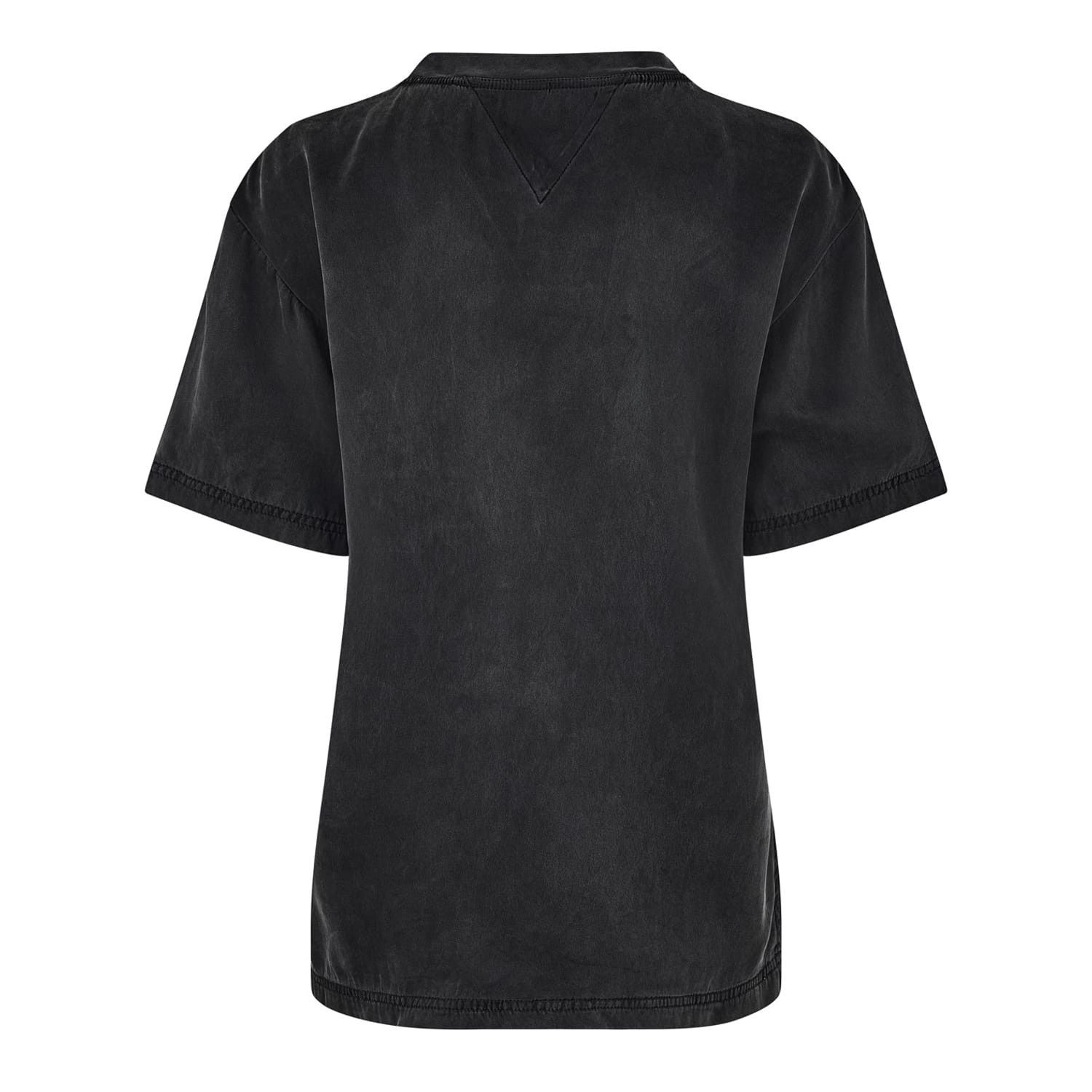 Bottega Veneta Bottega Veneta Crew Neck Regular Fit Silk T-Shirt in Black Size S / US 4 / IT 40 - 2 Thumbnail