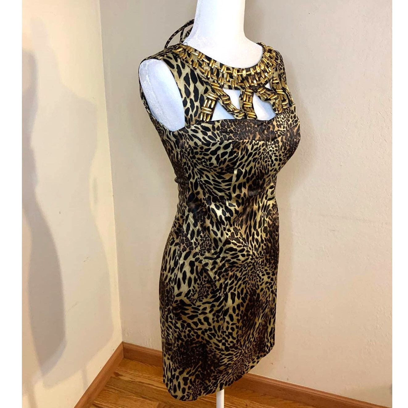 Other XOXO Leopard Dress Women Size 3/4 Mini Dress (NWT) Size S / US 4 / IT 40 - 2 Thumbnail