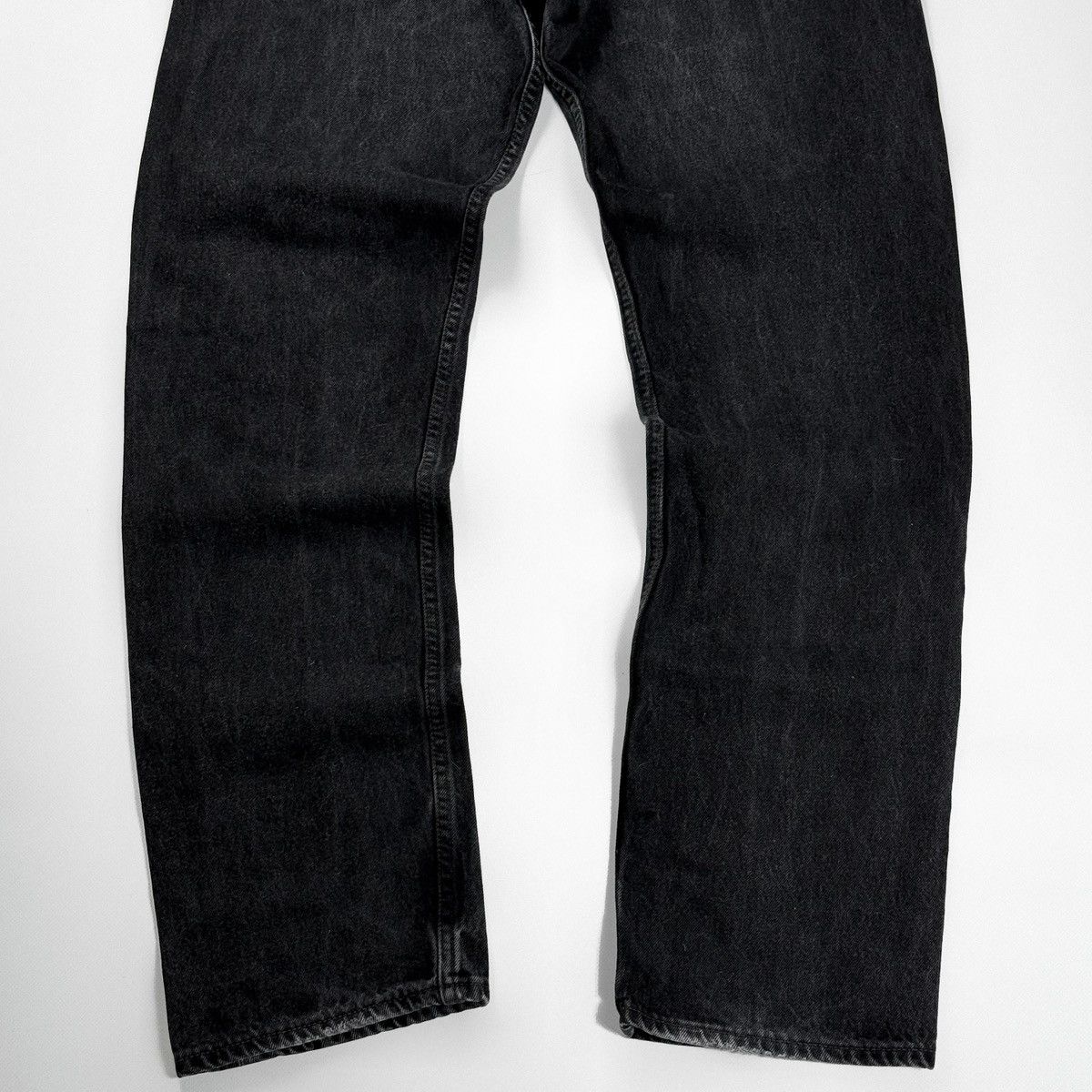 Levi's 90s Levi's 501 Faded Black Denim Jeans Made in USA Size US 34 / EU 50 - 2 Thumbnail
