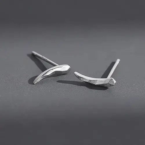 Other × Sterling Silver 925 Silver Plated Small Mini Stud Earrings for Men Women Size ONE SIZE - 3 Thumbnail