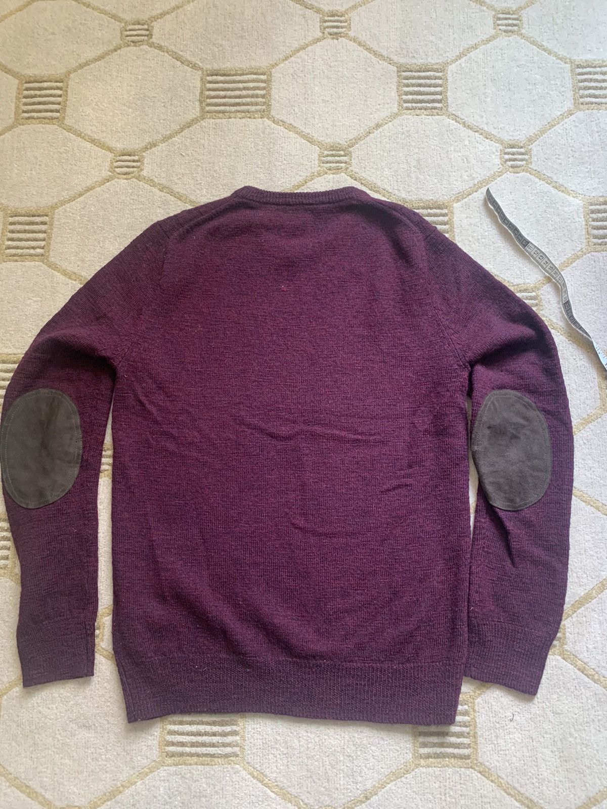 J.Crew J. Crew Slim Merino Wool Elbow Patch Cable Crewneck Sweater Size US M / EU 48-50 / 2 - 7 Thumbnail