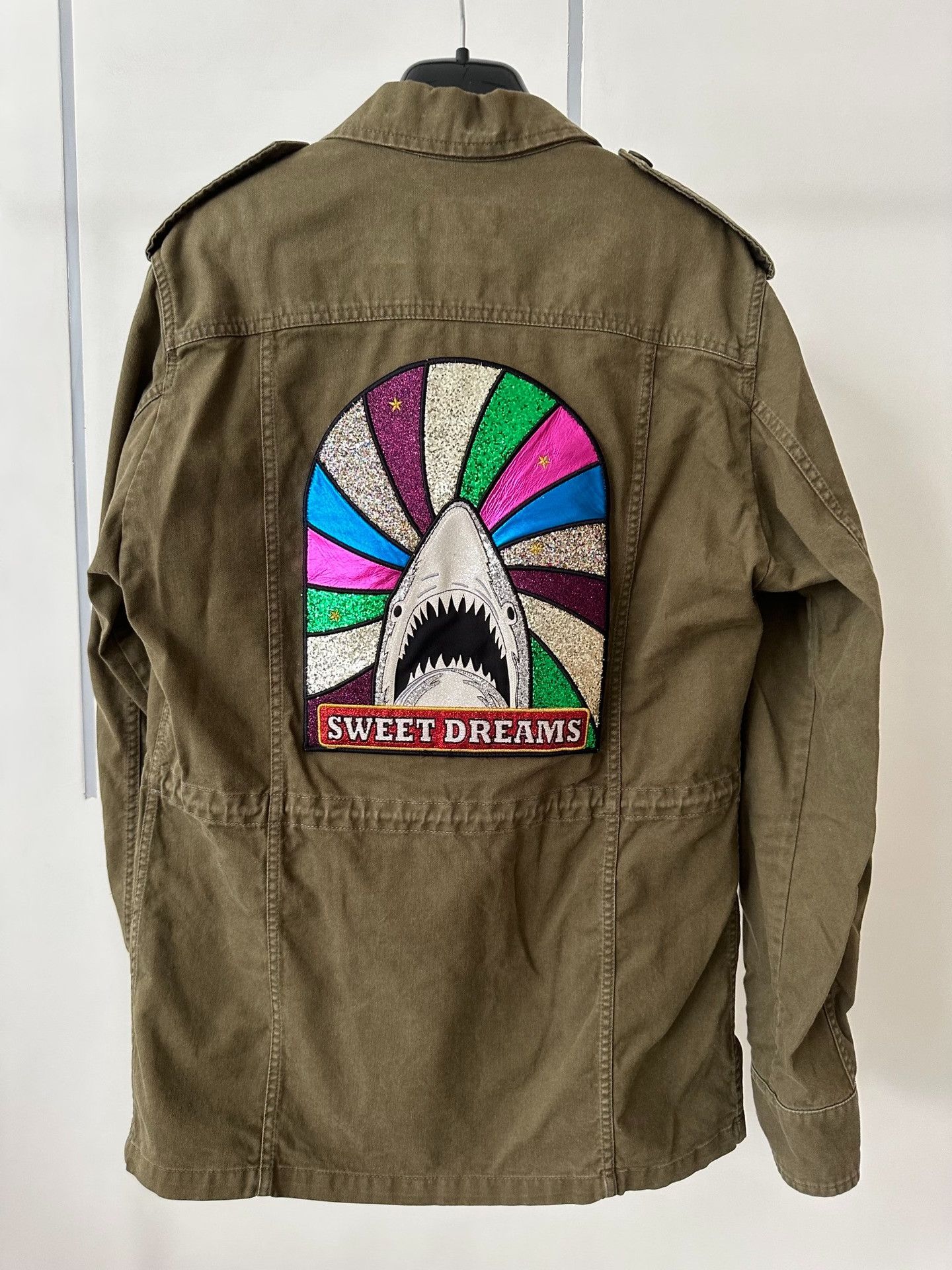 Saint Laurent Paris Saint Laurent Olive Green Shark Jacket Size US S / EU 44-46 / 1 - 1 Thumbnail