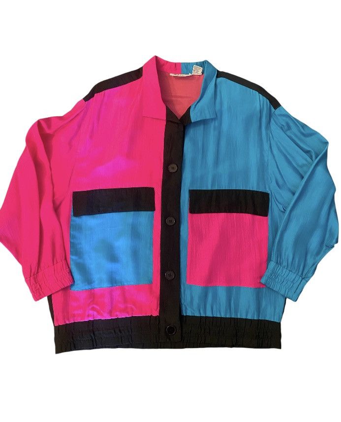 Vintage Vintage Adam Douglas (silk) Shirt Size S / US 4 / IT 40 - 1 Thumbnail