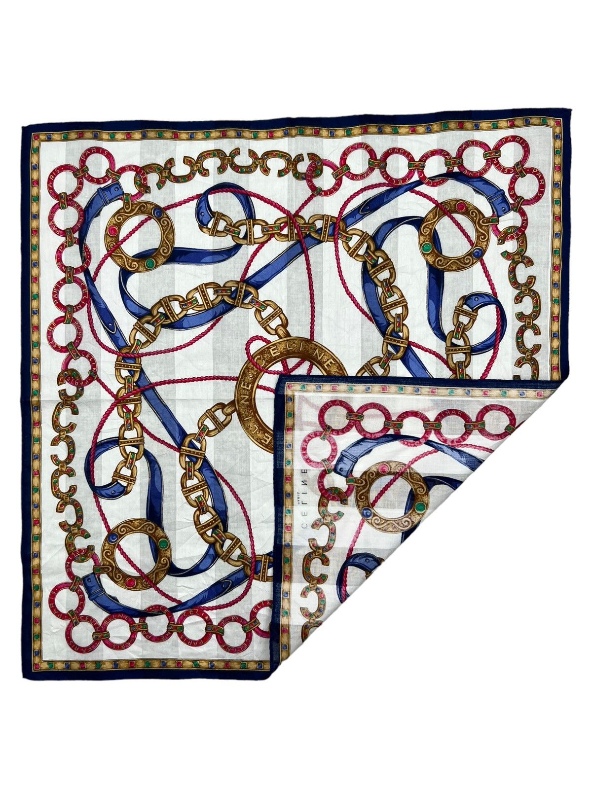Celine Celine Handkerchief Neckerchief Bandana Pocketsquare Size ONE SIZE - 4 Thumbnail