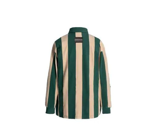 Designer × Japanese Brand Retro striped patchwork embroidered long-sleeved POLO shirt Size US L / EU 52-54 / 3 - 3 Thumbnail