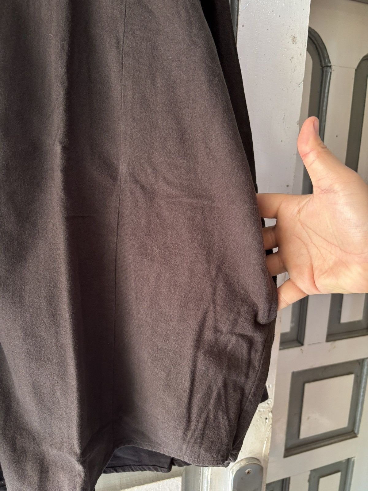 Yohji Yamamoto Vintage Yohji Yamamoto Y’s For Men brown Shirts Size US L / EU 52-54 / 3 - 6 Thumbnail