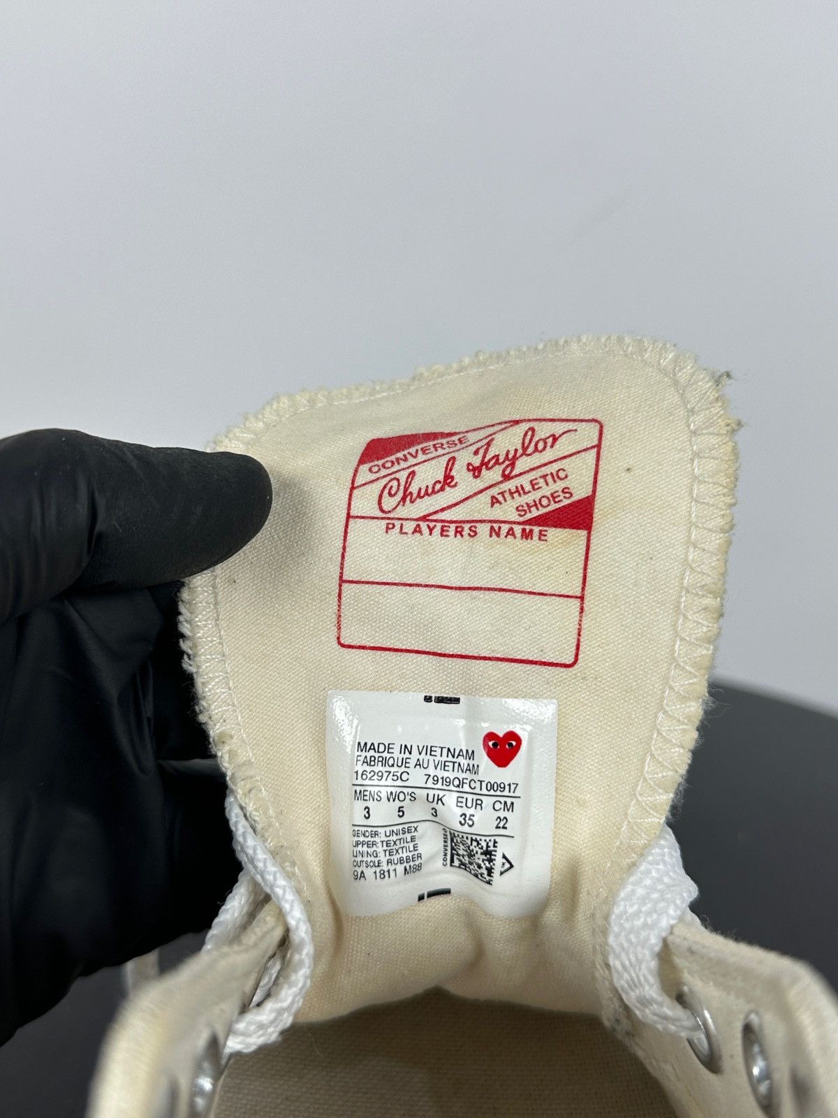 Comme des Garcons Comme Des Garçons x Chuck Taylor Converse All Star Low Top Size US 5 / IT 35 - 23 Thumbnail