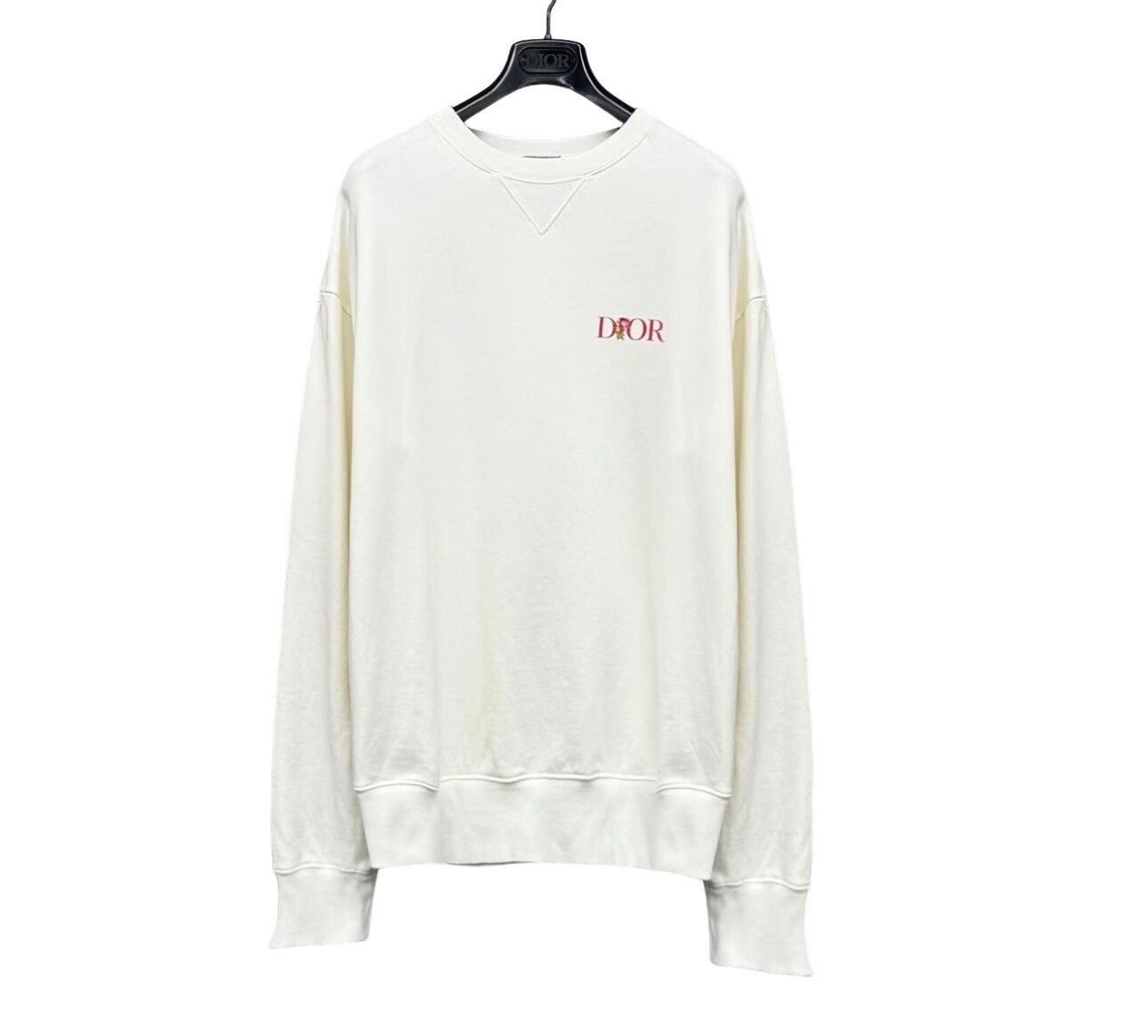 Dior Dior Floral Embroidery Logo Sweatshirt Size S Size US S / EU 44-46 / 1 - 1 Thumbnail