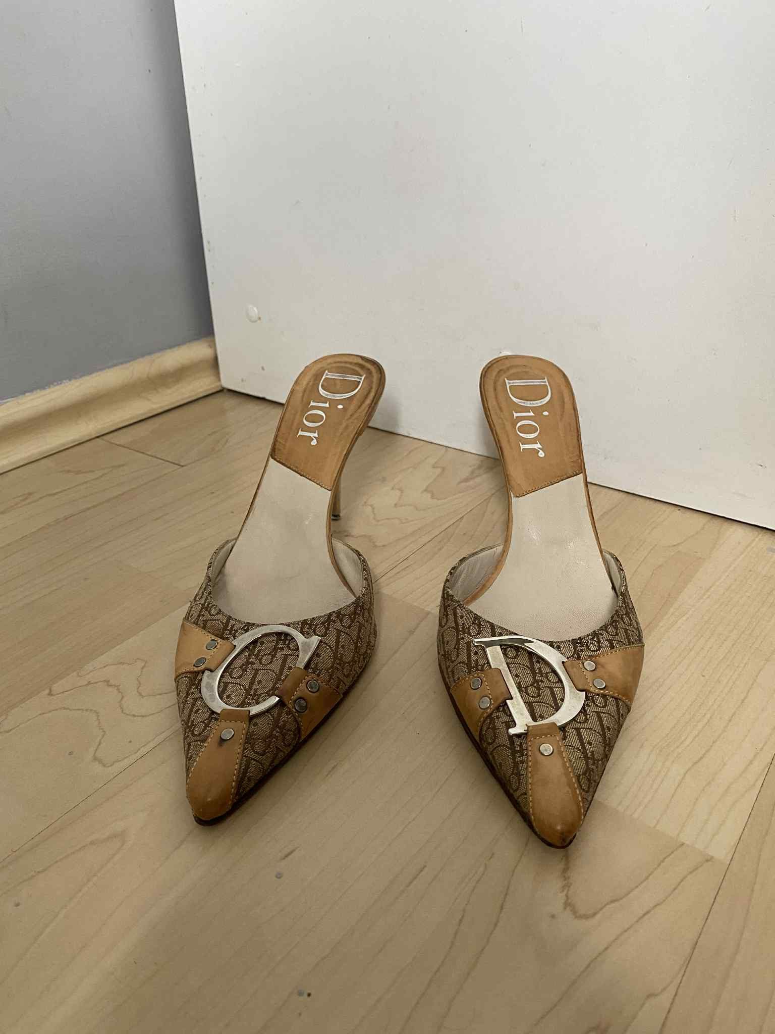 Dior Christian Dior Monogram vintage mules & clogs Size US 8 / IT 38 - 1 Thumbnail
