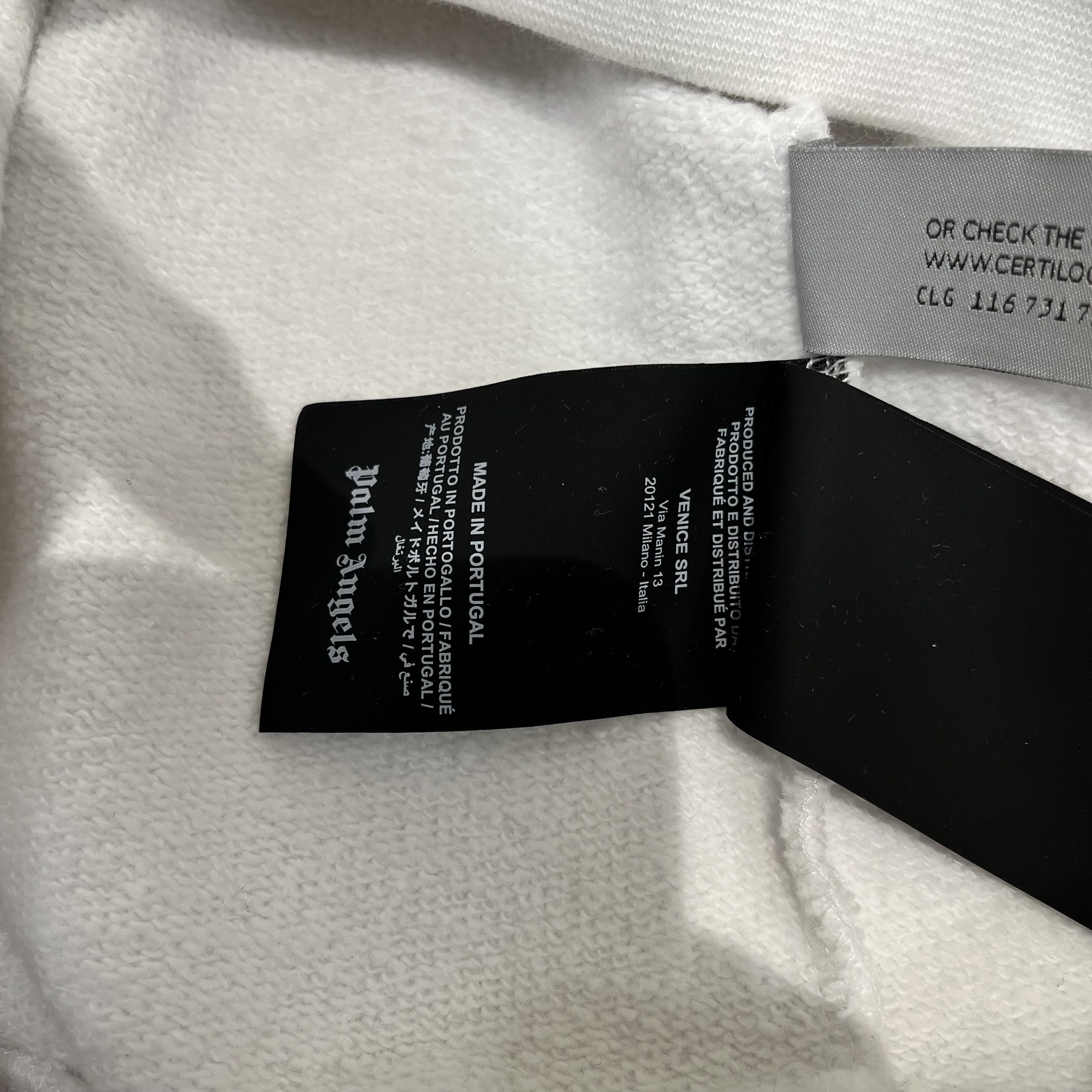 Palm Angels Palm Angels Milano Sprayed Crewneck White Size US XL / EU 56 / 4 - 11 Thumbnail