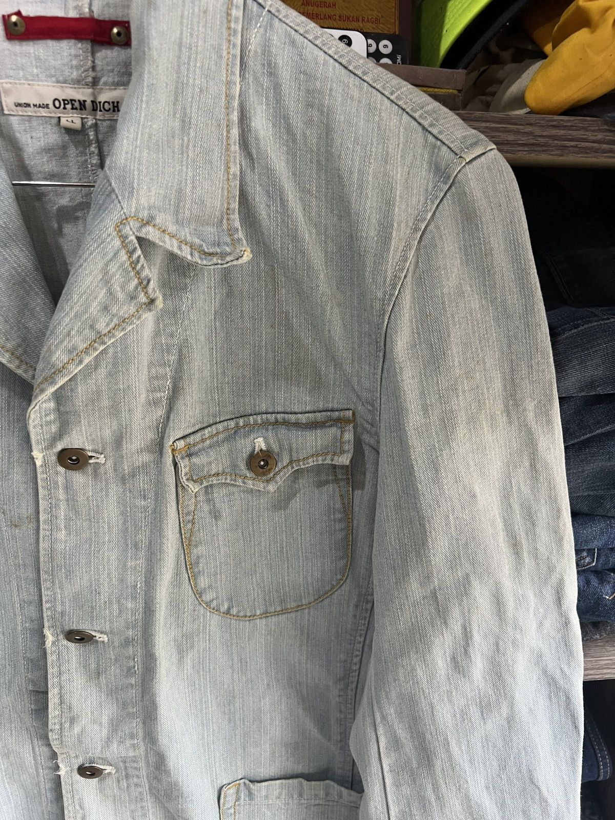 Japanese Brand 🔥Vintage Open Dich Union Made Denim Chore Jacket Size US M / EU 48-50 / 2 - 9 Thumbnail